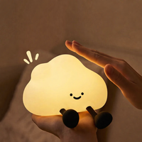 Cute Cloud Night Light | Soft Silicone | USB Rechargeable | Multiple Glow Accents